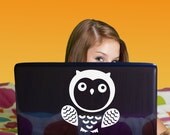 Mr Owl (Laptop Decal Removable Vinyl Laptop Sticker Computer Decal Apple Macbook Mac Geekery Wall Nature)