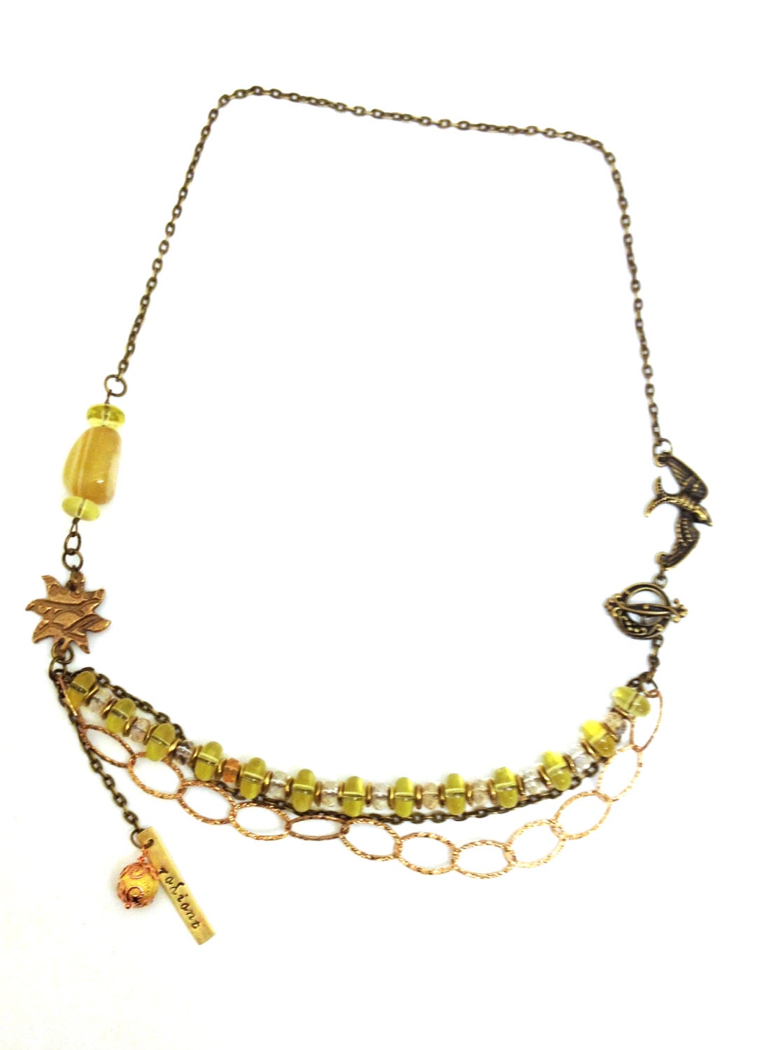 Yellow Sun Necklace - 'Radiant' inspired by Hunger Games