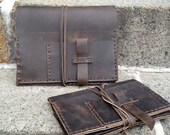 Gold iPad case - iPhone and accessories pocket - hand sewn