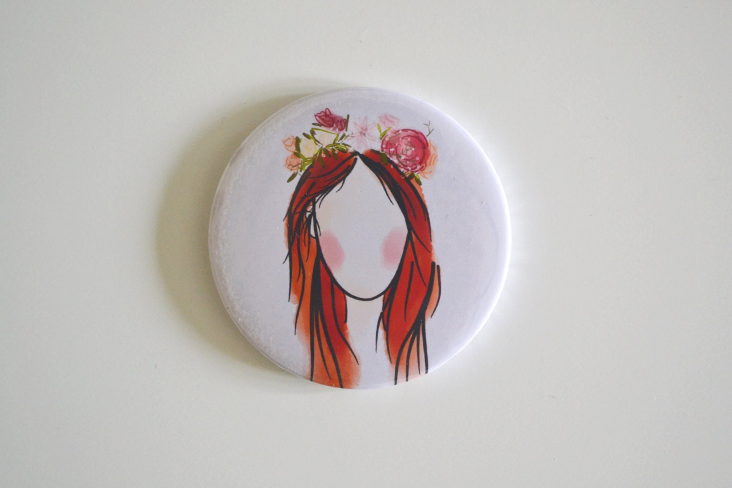 Spring is in the Hair Emma Illustrated Pocket Mirror