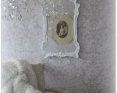 Antique French Rococo Shabby Chic Mirror Cottage Chic Vanity French Country