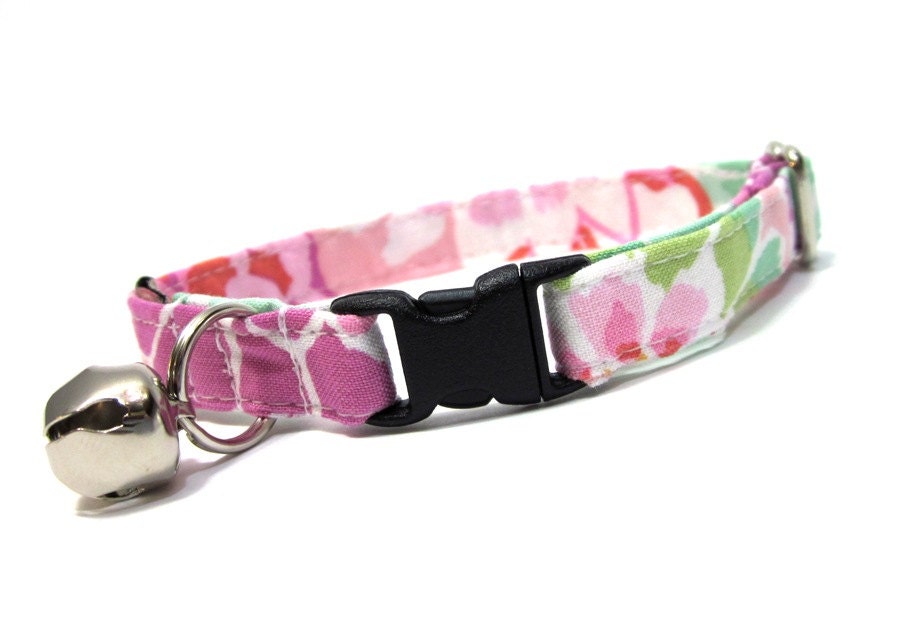 Cat Collar- Pink and Purple Flower Burst