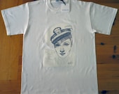 T-Shirt - Marlene Dietrich by Paul Nelson-Esch - Pencil Drawing Art Illustration