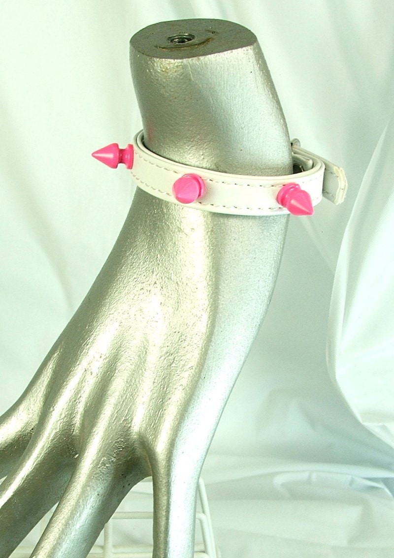 Leather Wrist Cuffs with Spikes bdsm jewelry slave cuffs punk cuffs