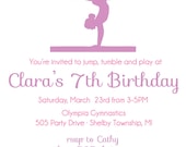 Gymnastic Party Invitation - Printable Invitation by 505 Design Paperie Il_170x135