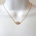 Delicate Silver Druzy Necklace