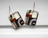 Everyday Vintage Objects Photo Collage Earrings