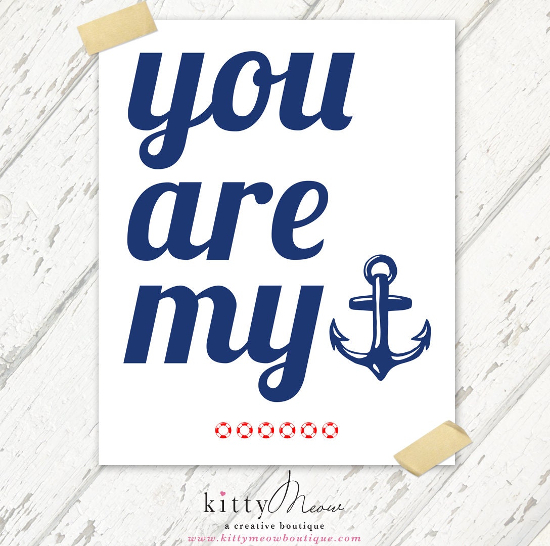 You are my Anchor - 8x10 Art Print