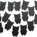 100 Black Owl punch die cut confetti embellishments - No487
