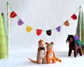 custom wedding cake topper - animal cake topper - character portrait