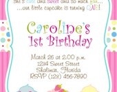 Cupcake 5x7 Printable Party Invitation Girl Il_170x135