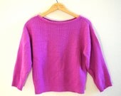 Soft Pink Vintage Fuchsia Women's Sweater
