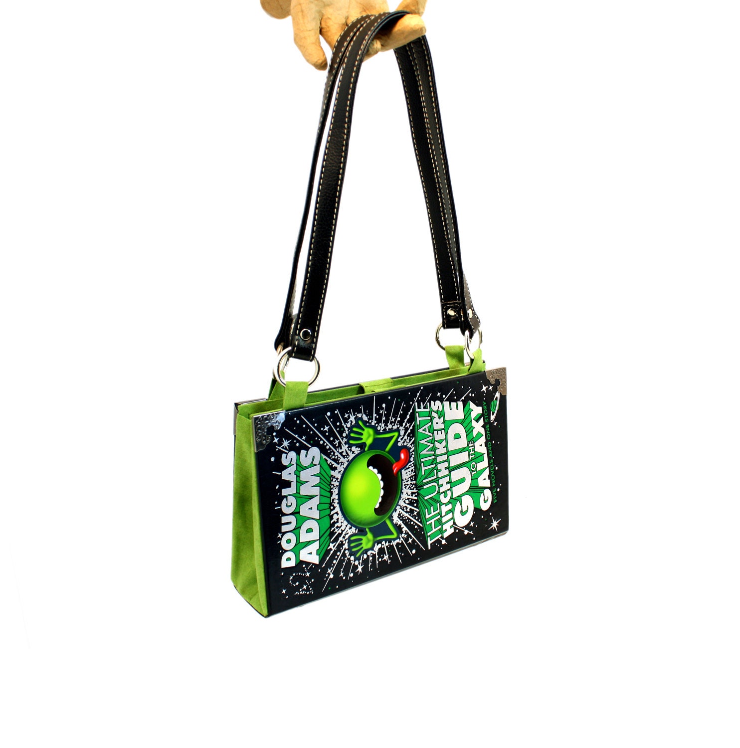 The Hitchhiker's Guide to the Galaxy Bookpurse - Decadence Handbag book clutch Douglas Adams bookpurse