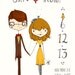 custom Wedding Save the Date illustration 5x7