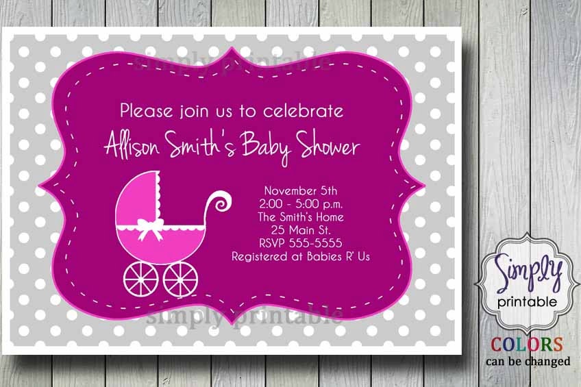Stroller Baby Shower Invite Il_570xn