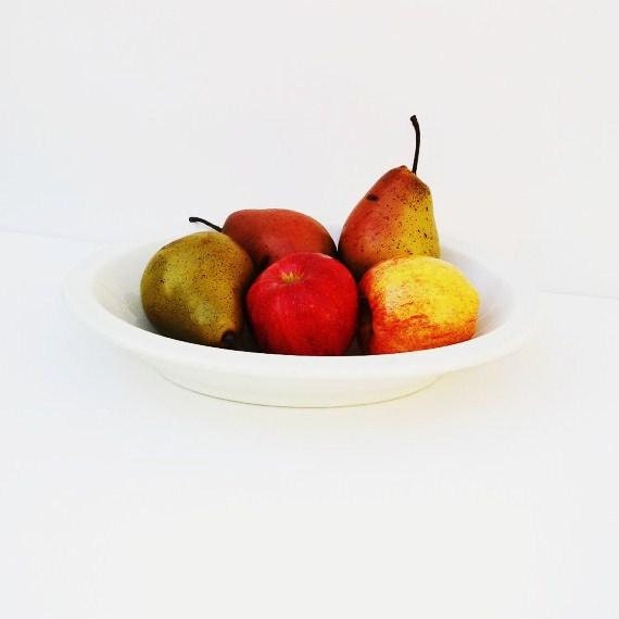Oval Serving Dish, Antique White Ironstone, Homer Laughlin Bowl, Vegetable Dish