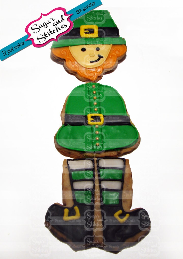 Build a Leprechaun Cookie - Sweeter by the Dozen - 12 cookies - 5 colors - Irish