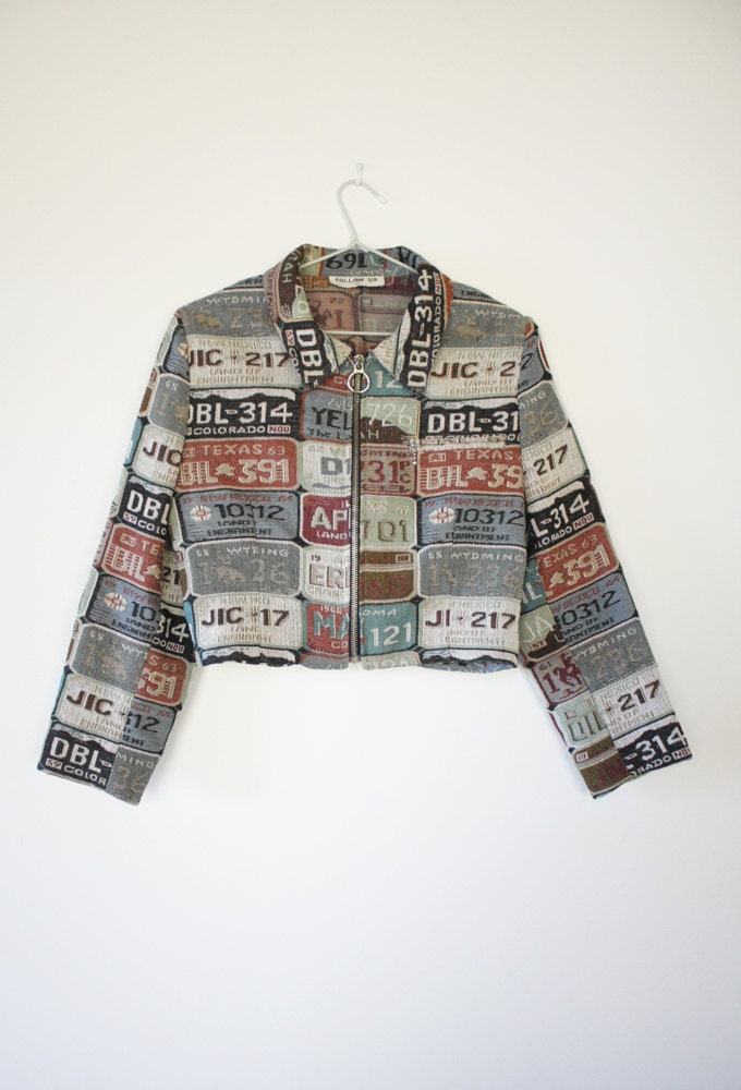 The Magic Number Plates 90s Crop Jacket