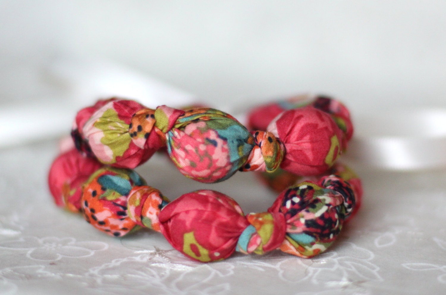 Teething Necklace, Breastfeeding Nursing Necklace, Babywearing/Fabric Necklace, Baby Teether