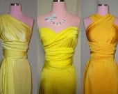 Ombre BRIDESMAID Convertible Wrap Twist Dress - 67 Colors - Wedding, Beach, Prom, Date Night, Holiday Party