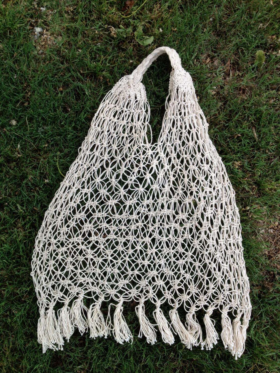 You'll Have To Carry Only Your Good GIrl Stuff When You Tote This Vintage Crocheted Bag Around