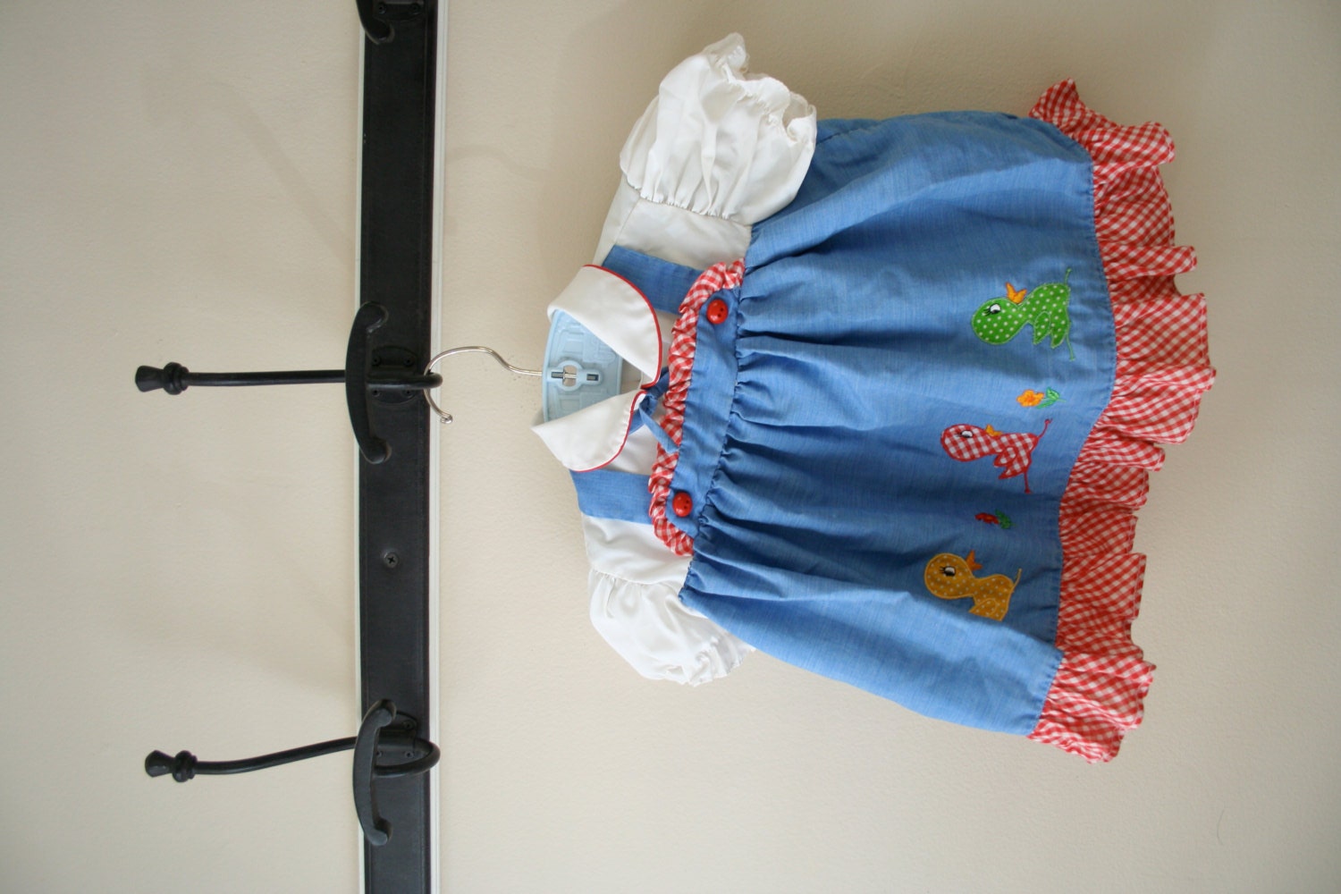 Vintage Ducky Toddler Dress Size 18 mos.