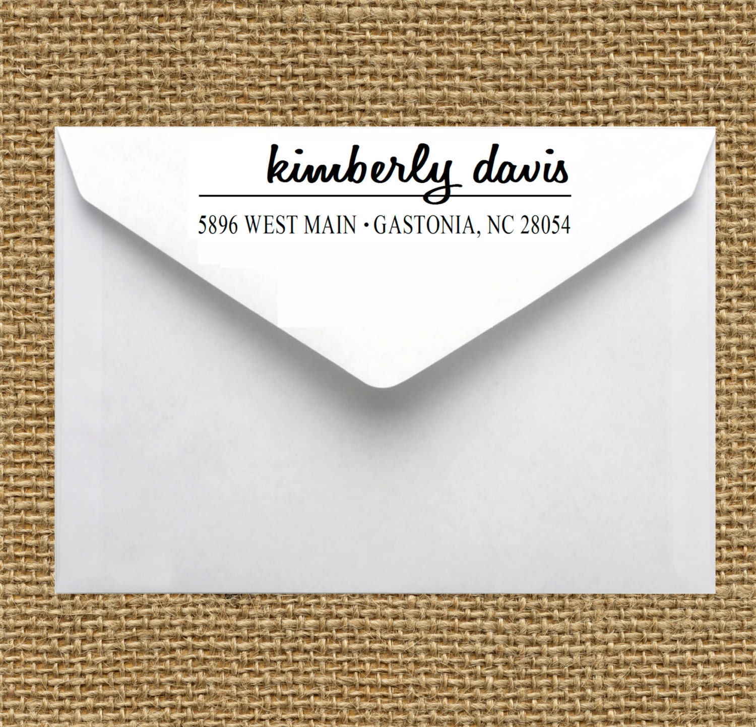 CUSTOM Self-Inking Personalized Return Address Stamp
