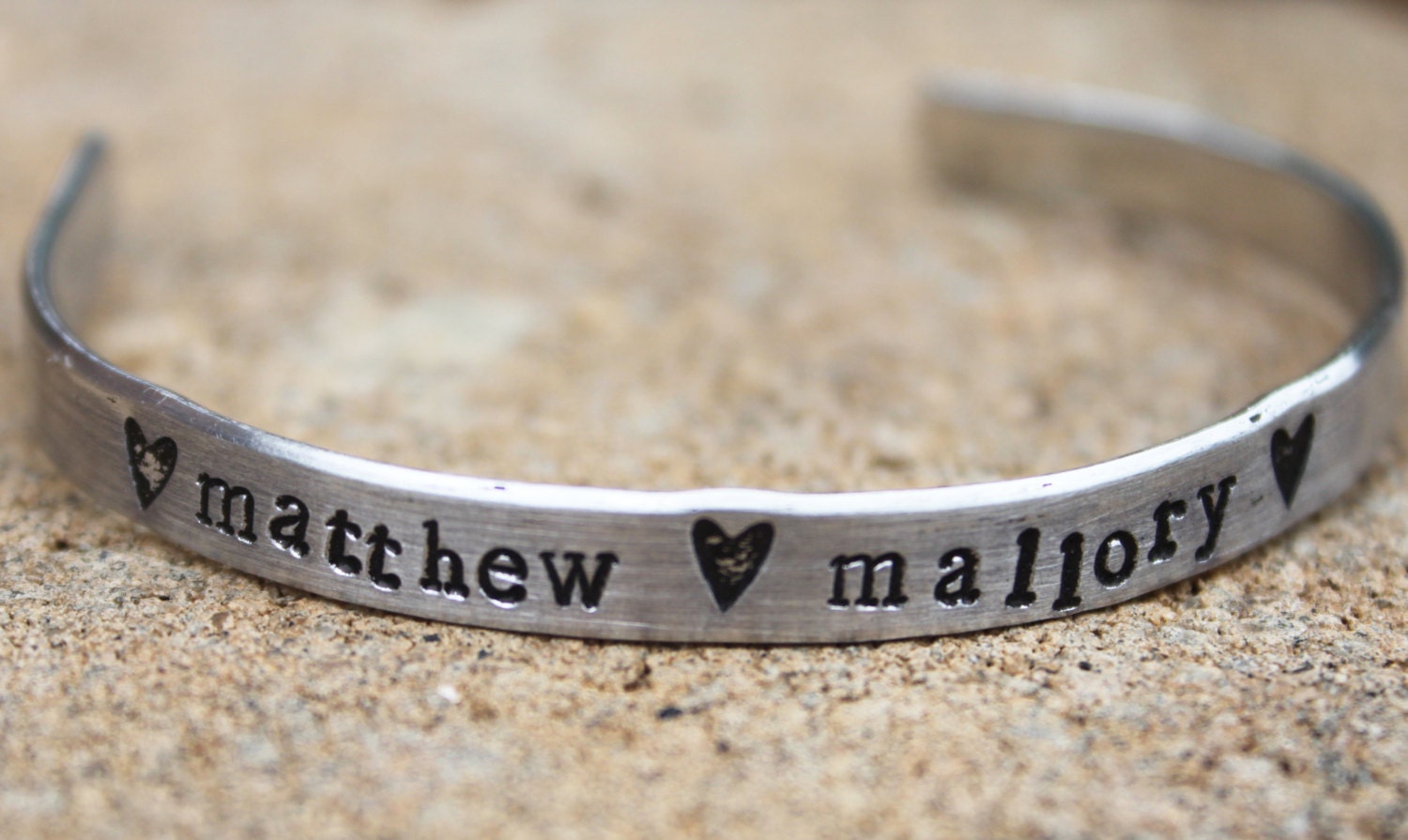 Hand Stamped Jewelry - personalized cuff bracelet - customized jewelry  Personalized jewelry - SaLe