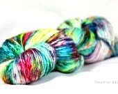 Merino - singles yarn - machine washable - hand dyed  - "This Ain't A Scene" - UK Seller - Madame Smoosh Singles DK