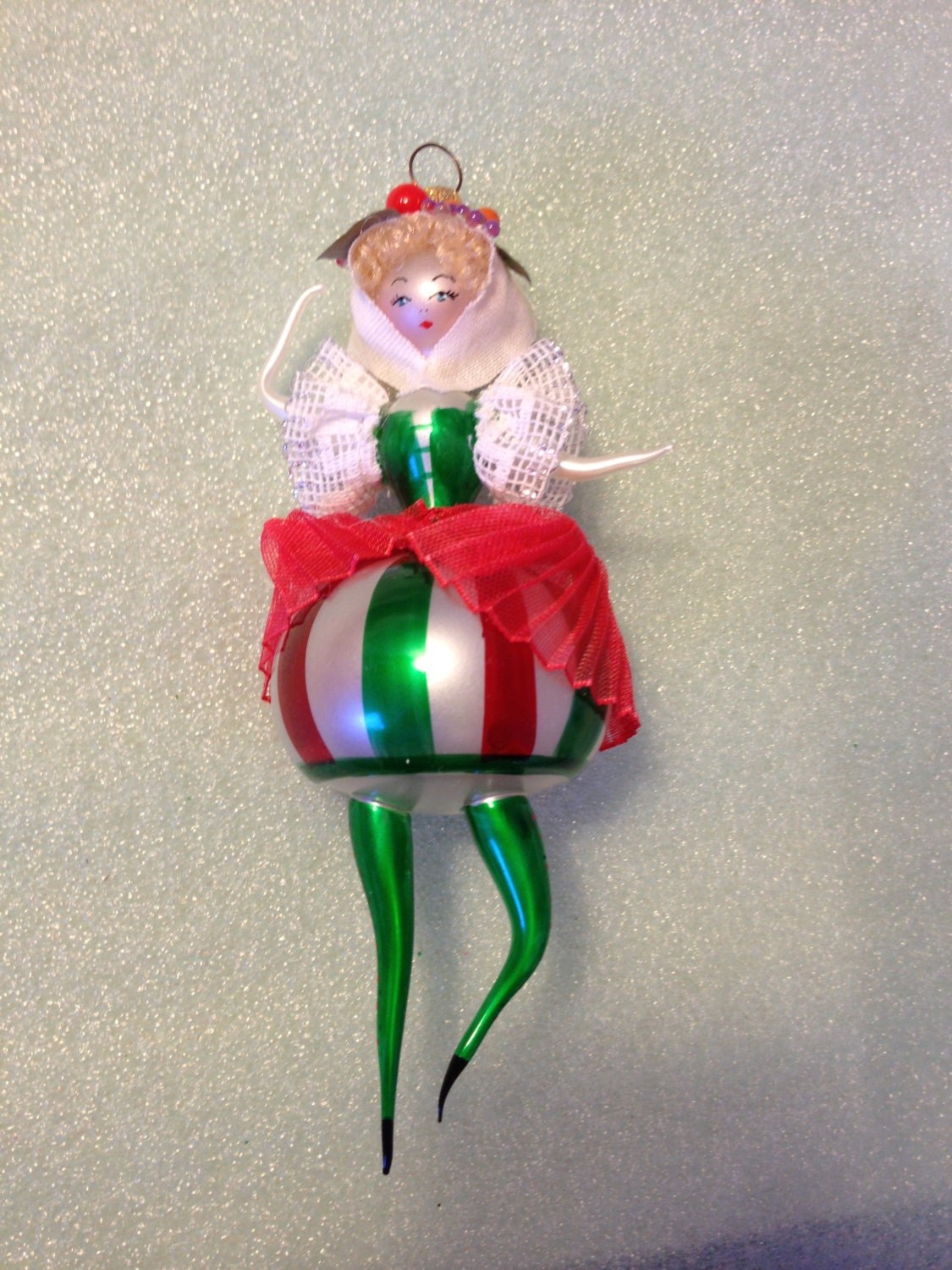 Glass Christmas Ornament Made in Italy by TheCookieClutch on Etsy