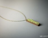 Women's Natural Pendant, Moss Necklace, Eco Friendly Pendant 003