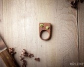 Moss Tree Ring, Forest Ring, Modern Nature Ring 007