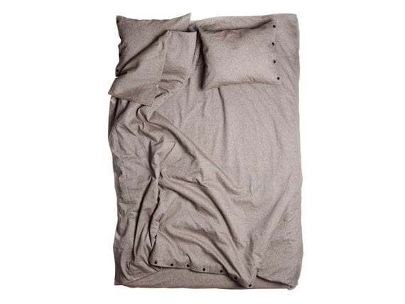 Duvet set Queen Linen duvet cover & pillowcases Wooden dream by Lovely Home Idea