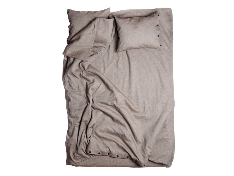 Duvet set Queen Linen duvet cover & pillowcases Wooden dream by Lovely Home Idea