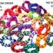 Lot of 10 Rubber Band Bracelets - Assorted Colors - Birthday Party Favors, Gifts, Support the Cause, Team Spirit Wear, School Colors, & More