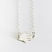 Silver Sideways Hamsa Necklace