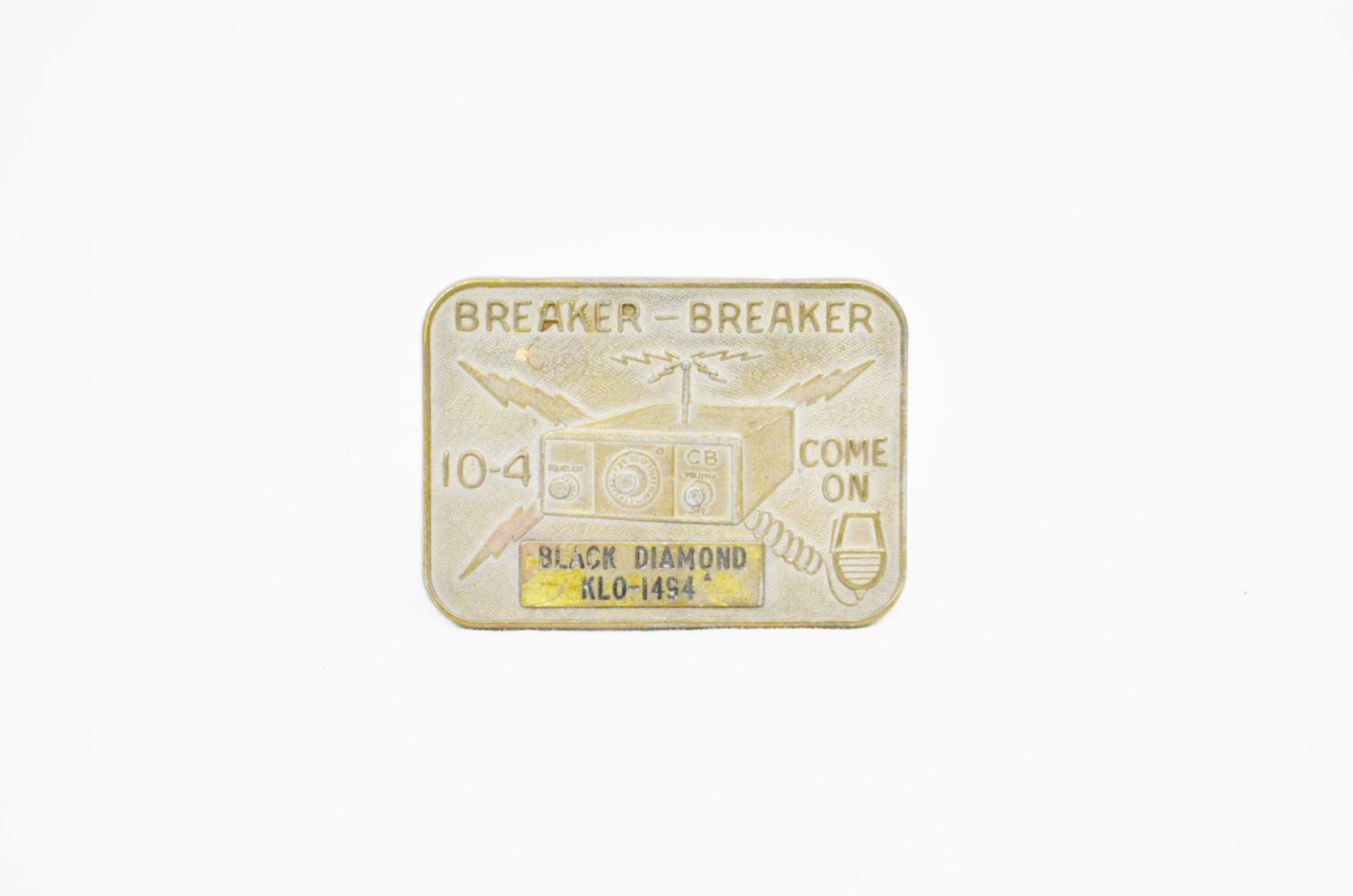 Vintage "Breaker Breaker" Trucking Belt Buckle