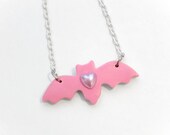 Pastel Love Bat Necklace