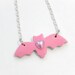 Pastel Love Bat Necklace