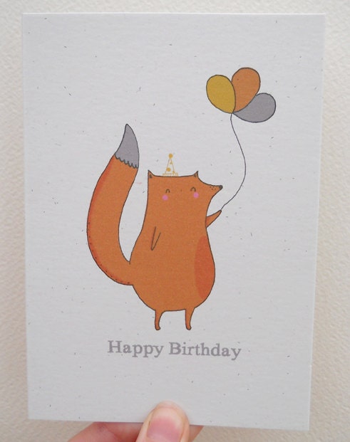 Happy Birthday Foxy Card