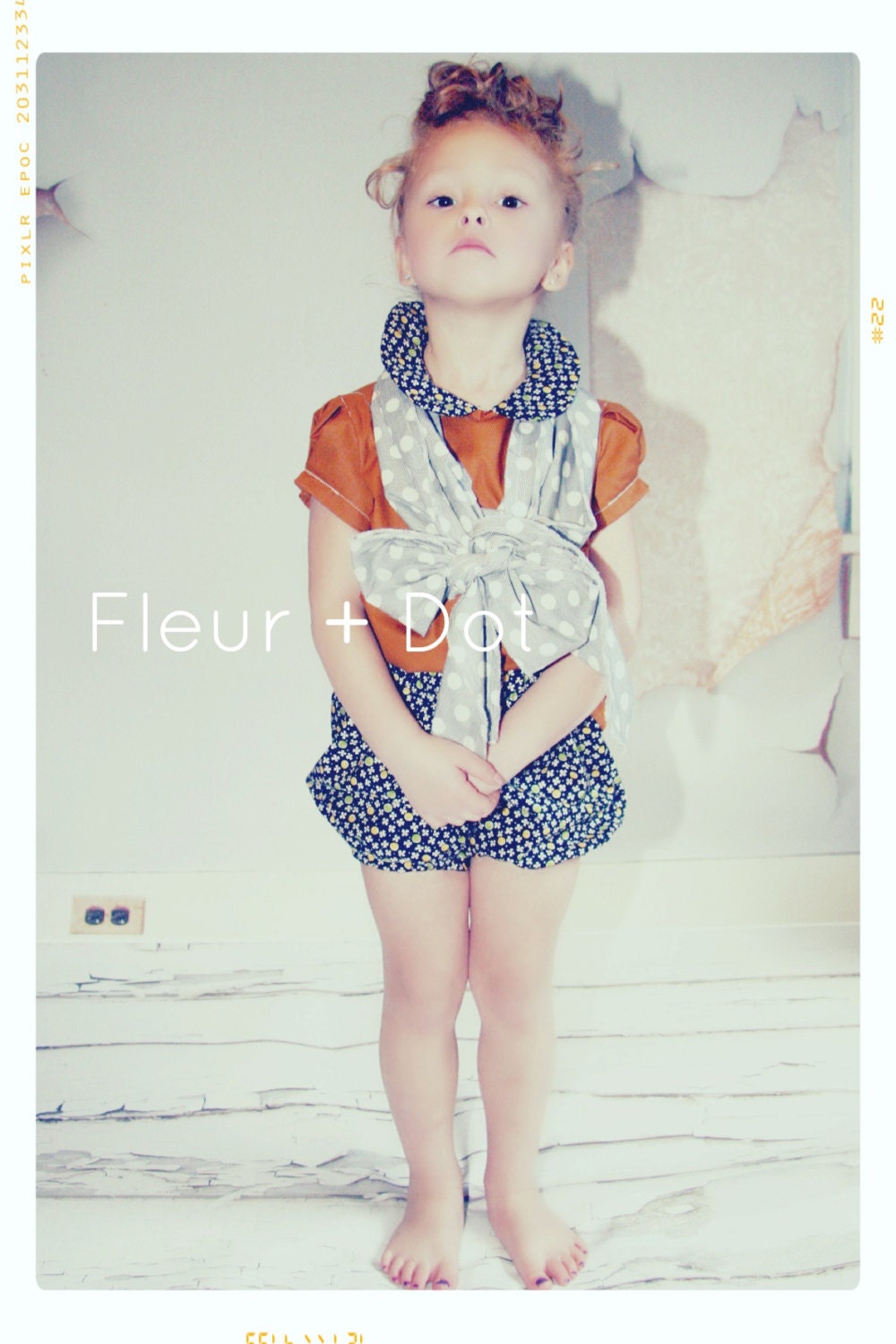 The Sweet Cinnamon Girl Peter Pan Collar Blouse Spring Summer Collection from Fleur and Dot