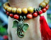 Good Luck Ganesh Mala Bracelet Set