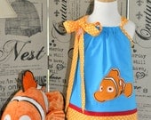 Finding Nemo Pillowcase Dress with Applique