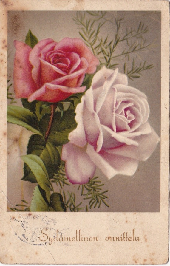 Vintage Finnish Postcard - 1930s