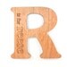 personalize any OVERSIZED LETTER wall hanging - natural wooden child's room decor with organic finish, you choose the letter and name