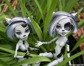 Monster High Custom OOAK Repaint Frankie Stein Frankenpups Werewolf Puppies Werewolves Wild Dogs