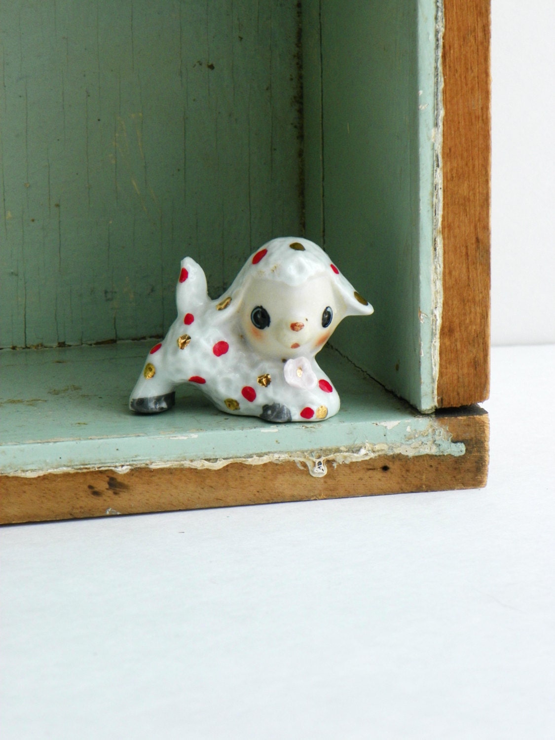 Vintage Sweet Little Lamb Figure