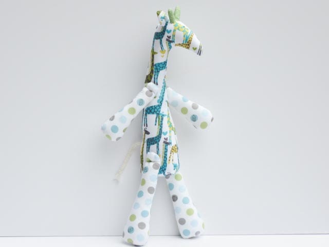 Stuffed giraffe toy plush softie cute giraffe stuffed animal handmade toy for little children for girl boy birthday gift baby shower