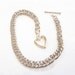 Heart Charm Bracelet Silver Plated Jewelry