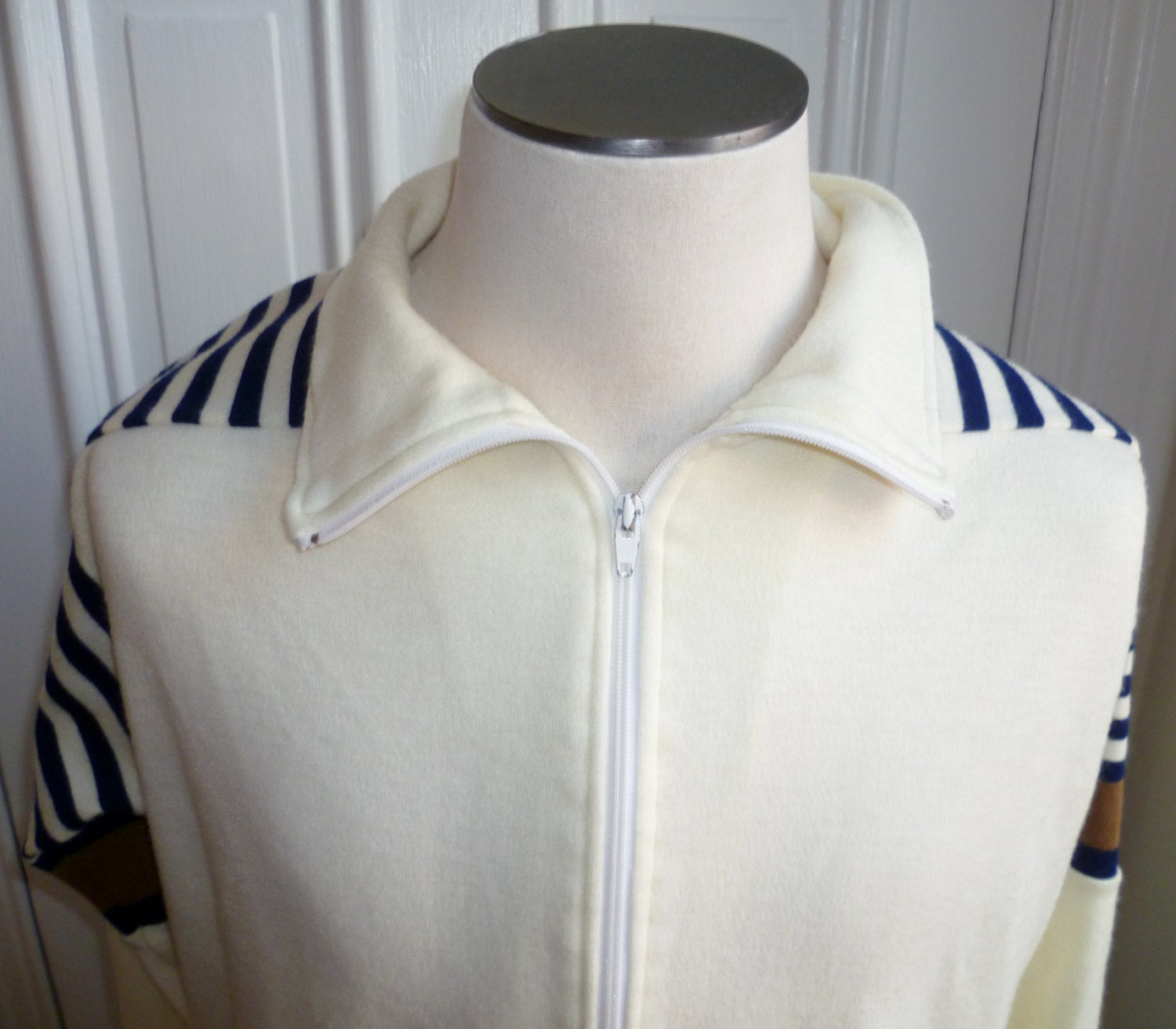 Vintage 70s Mens Zip-Up Sweatshirt - L/XL